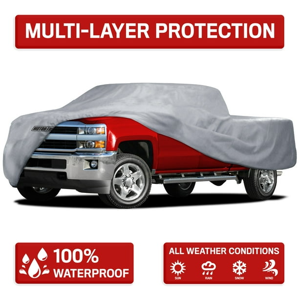 Full Pickup Truck Cover Outdoor Breathable Waterproof Sun UV Rain Heat Resistant